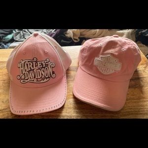 Harley Davidson ball caps- set of 2